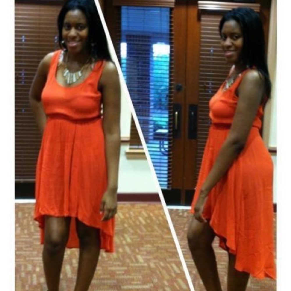 Orange Hi-Low Forever 21 Dress